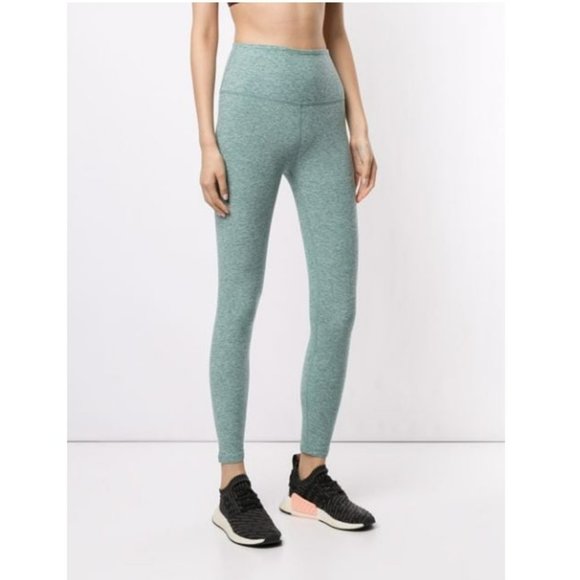 Beyond Yoga Pants - Beyond Yoga Spacedye Caught In The Midi High Waisted Legging - Green - Medium